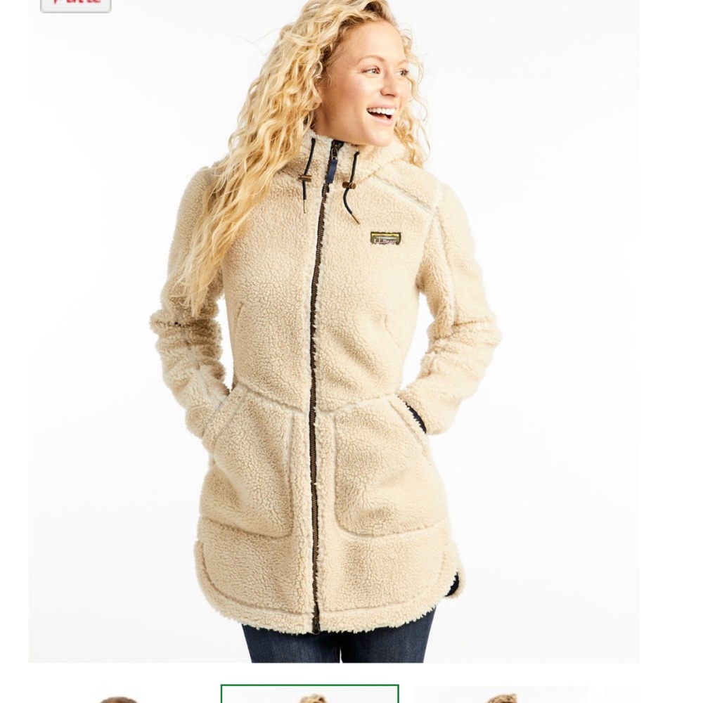 L.L. Bean Women's Tan Teddy Jacket